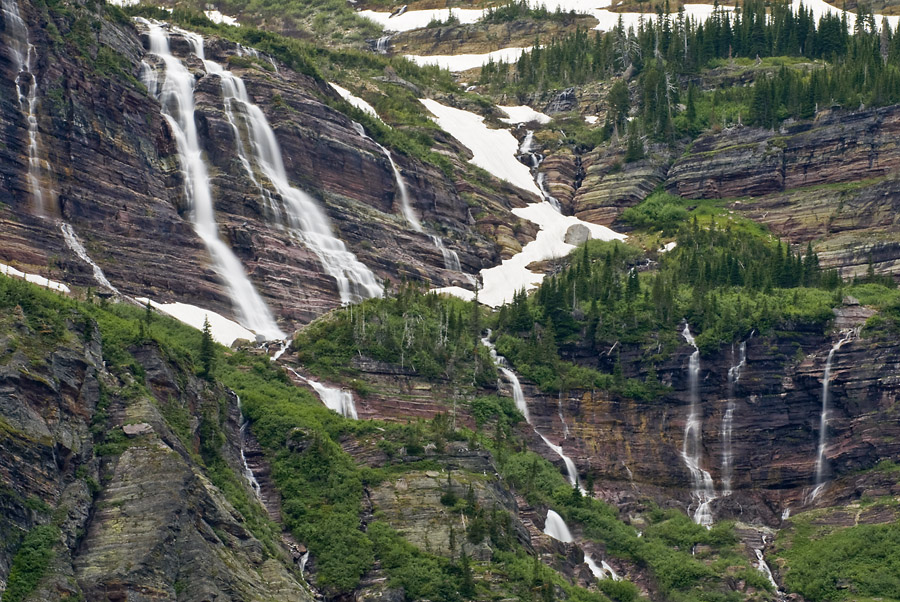 Waterfalls in Glacier
