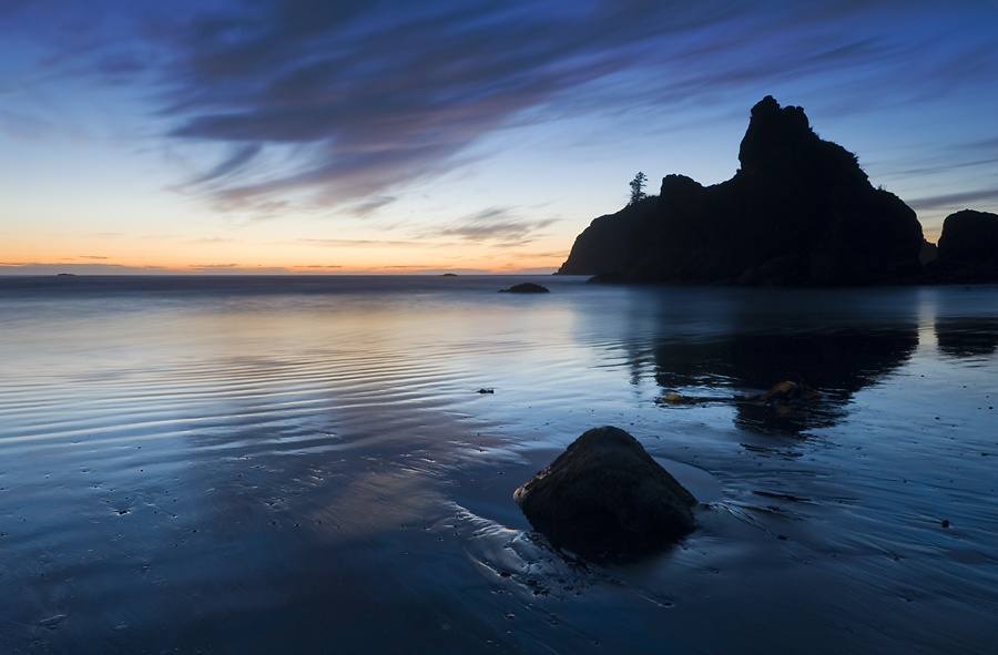 Nightfall on Ruby Beach