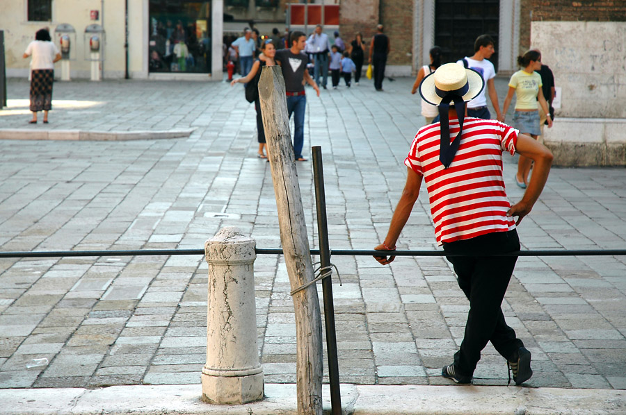 Gondolier Waiting